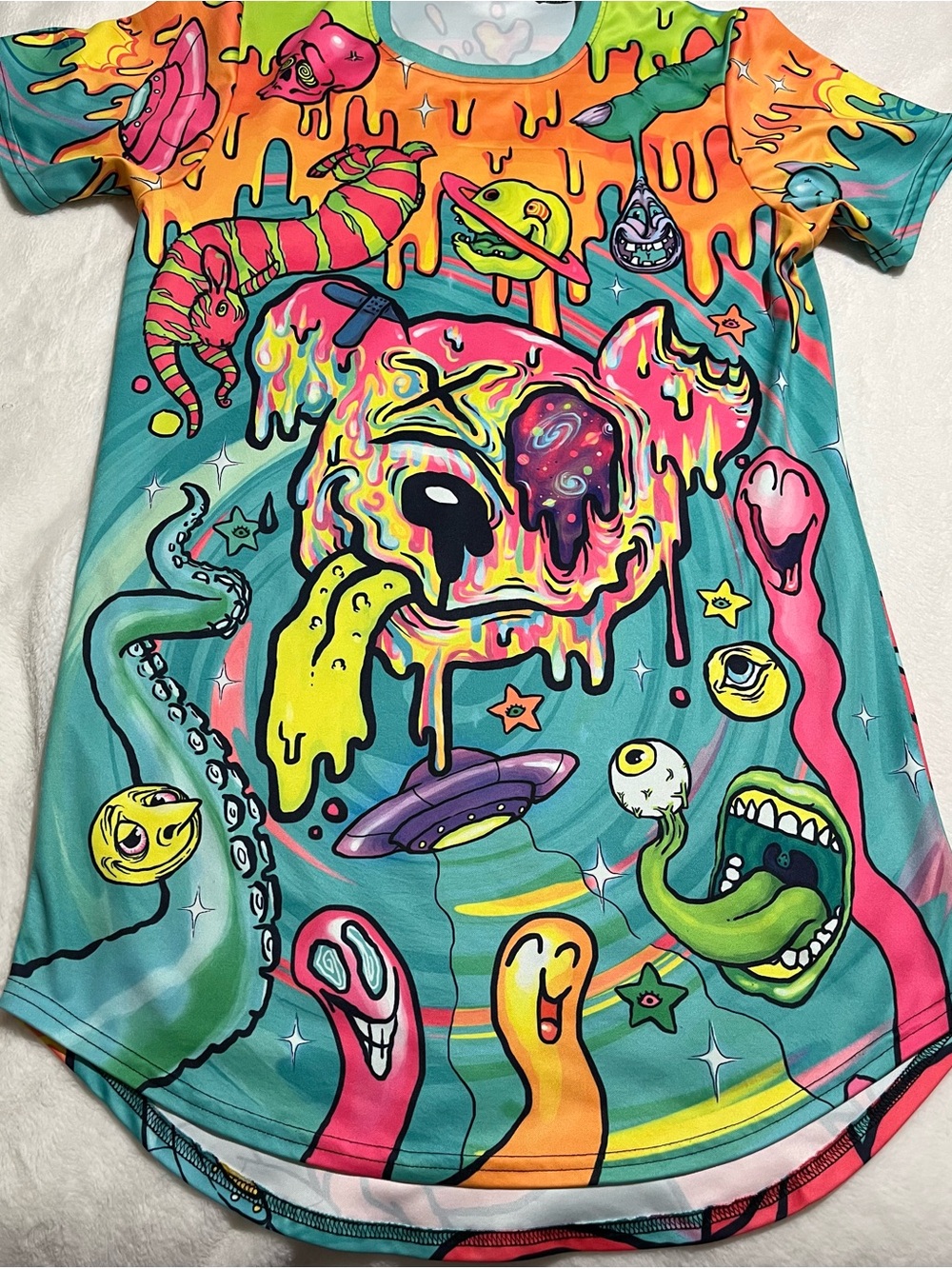 Liquid Stranger x Scummy Bears “weird and wonderful”Long tee/Shirt dress